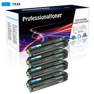 4 Pack CLT-C504 Cyan Toner Cartridge Fits for Samsung CLP-475 CLP-475NW CLX-4170 - Picture 1 of 18