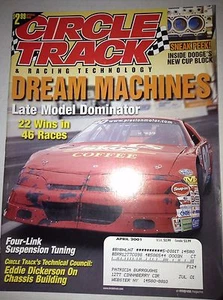 Circle Track Magazine Late Model Dominator Suspensions April 2001 040517NONRH - Imagen 1 de 1