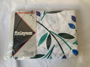 Vintage Finlayson Of Scandinavia Burlington Percal King Flat Sheet MCM Mid Mod - Bild 1 von 5