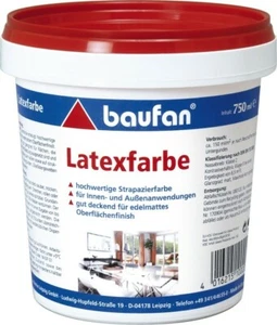 Baufan Lattice 750 ML Bianco Colore Parete Vernice di Emulsione Interno Abtönbar - Foto 1 di 2