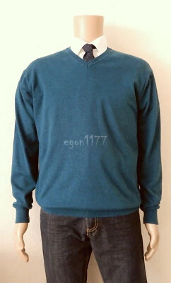 =JAN PAULSEN= HERREN PULLOVER XXL Blau Wolle/Baumwole TOP ! - Bild 1 von 4