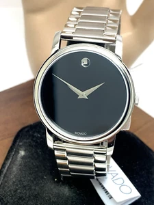 Reloj Hombre Movado 2100014 Museo Esfera Negra Cuarzo Suizo Plata Acero 38mm - Imagen 1 de 13