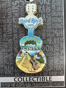 Hard Rock Hotel Cancun Cafe Maya Pyramid Guitar Pin New - Bild 1 von 1