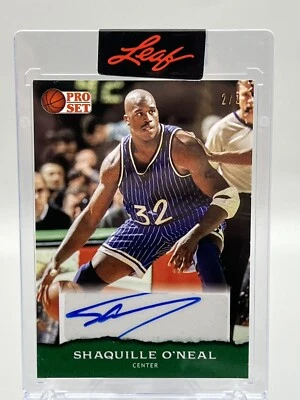 2022  Leaf Pro Set Multi-Sport Shaquille O’Neal Shaq Auto Green Encased #2/3 SSP - Image 1 of 4