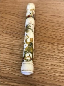 Vintage Rinder bemalte Nadelhülle figurales Design - Bild 1 von 4