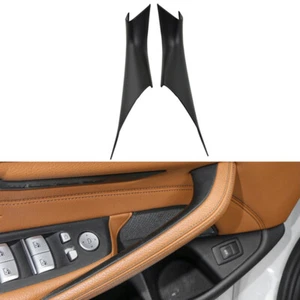 Pair Matte Black Inner Door Pull Grab Handle Trim Cover Fit BMW G30 G38 18-2023 - Picture 1 of 14
