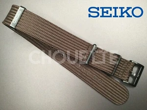Correa de tela Seichu marrón oscuro con pasadores SEIKO Prospex SPB253, SPB255, SPB257 - Imagen 1 de 9