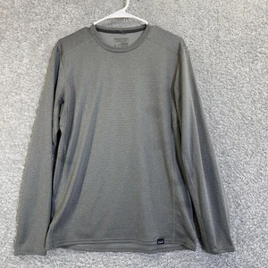 Patagonia Shirt Herren Medium Grau Capilene Midweight Baselayer Crew Langarm - Bild 1 von 7