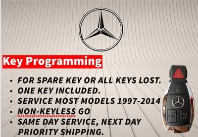 Mercedes Key Programming, ALL KEY LOST, Spare Key.  FAST SERVICE, PROIORITY SHIP - Image 1 of 4