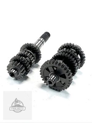 Honda CRF250R CRF 250R 2008 06-09 transmisión OEM transmisión contra eje principal engranaje Foto 1 de 4