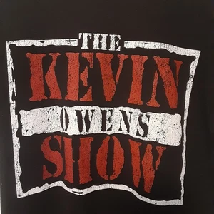 WWE Authentic Wear The Kevin Owens Show Adult Mens S Black Short Sleeve T Shirt - Picture 1 of 7