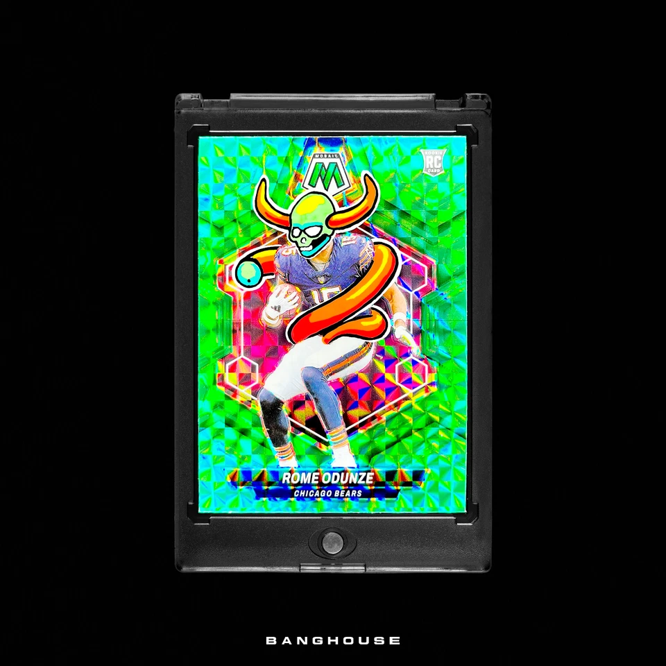 1/1  ROME ODUNZE RC 🔥 GREEN PRIZM ROOKIE SSP 🔥 NEW PENINI: ONE OF ONE ART - Image 1 of 4