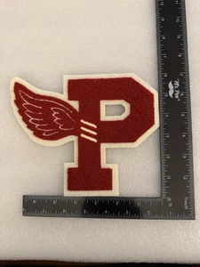 Polo Ralph Lauren Red P Track And Field Retro Letterman Variety Large Patch - Picture 1 of 2