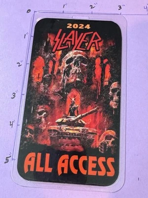 SLAYER Commemorative 2024 All Access, Backstage Pass, And Lanyard - Image 1 of 3