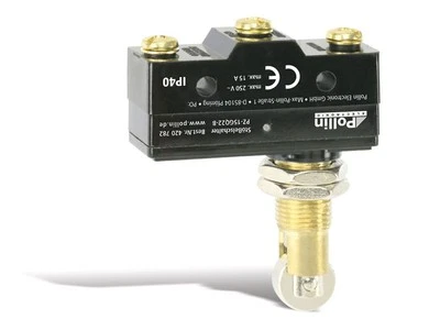 POLLIN Stößelschalter PZ-15GQ22-B, gerade, 15 A/250 V~