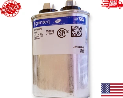 Genteq Capacitor 10 UF MFD 370V 97F9002, 97F9002S (Replaces Old GE# 97F9002BZ3, - Image 1 of 4