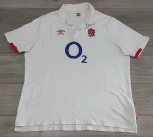 England Rugby Union Home Shirt 2020/2021 - Umbro 4XL Classic Cotton Jersey Top - Picture 1 of 11