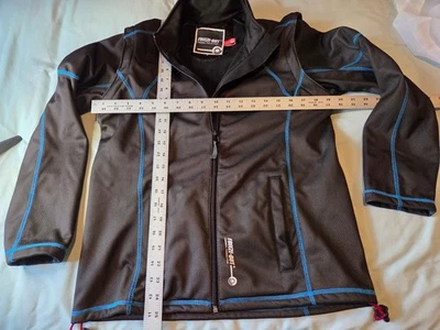 冻结热保护夹克全拉链可拆卸袖子黑色男式 Smal — 第 1/4 张图片