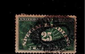 US Scott #QE4, Single 1925 Special Handling 25c FVF Used - Picture 1 of 1