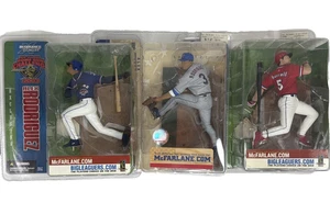 Mcfarlane Sports Lot (3) Figuren: Alex Rodriguez (Texas), Pat Burrell (Homerun) - Bild 1 von 16