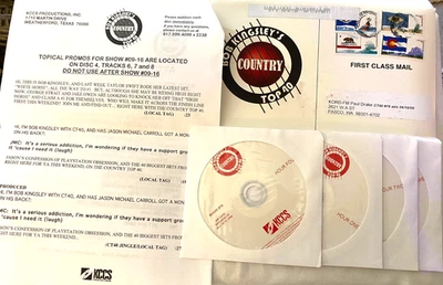 4/18/09 BOB KINGSLEY COUNTRY TOP 40, TAYLOR SWIFT #5 'WHITE HORSE' RASCAL FLATTS - Image 1 of 3