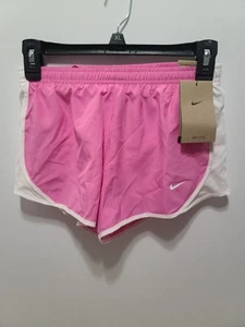 Girls Pink & White M Nike Dri-Fit Standard Fit Running Shorts - Picture 1 of 5