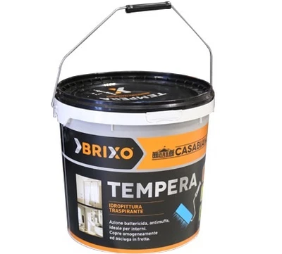 IDROPITTURA TRASPIRANTE BATTERICIDA ANTIMUFFA TEMPERA BRIXO 'CASABLANCA'