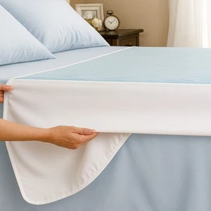 King Size Waterproof Mattress Protector/ Reusable Bed Pad 85x150cm Easy care. - Picture 1 of 8