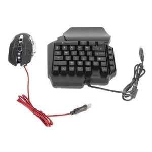 Keyboard Mouse Converter Set Wired Wireless RGB Mechanical Keyboard Mouse Ad BEA - Picture 1 of 12