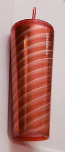 Starbucks 2023 Red - Silver Christmas Swirl Cold Cup Tumbler 24 oz - Picture 1 of 16