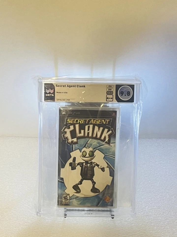 Secret Agent Clank PSP, 2008 USA WATA graded 9.8 A++ Sealed Y-Fold - Image 1 of 4