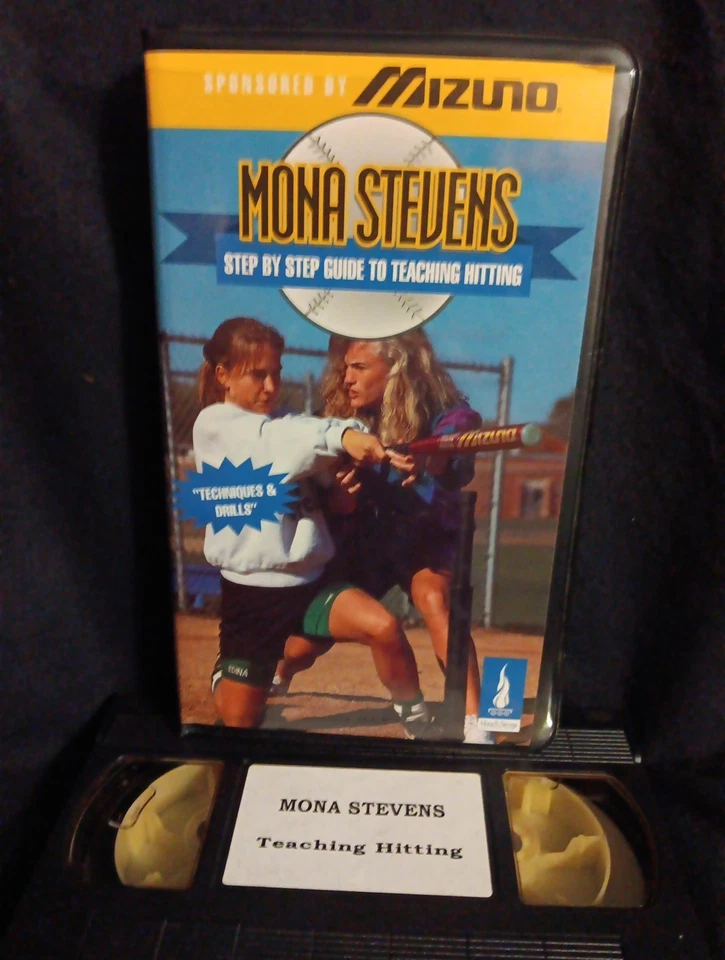 Mona Stevens Softball Teaching Hitting Training VHS Techniques & Drill VG Mizuno - Image 1 of 4