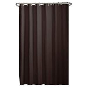 Soft Microfiber Water Repellent Fabric Shower Liner Or Curtain Chocolate Brown