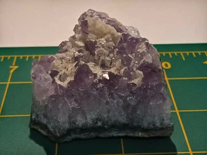 Schön! Amethysthaufen mit Calcit auf Geodenmatrix - Artigas, Norduruguay - Bild 1 von 10