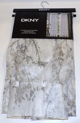 NUEVO EN PAQUETE DKNY (2) 32 x 84 ATLANTA CON BOTONES PLIEGUE INVERTIDO CON PANELES DE LENGÜETA TRASERA Foto 1 de 4