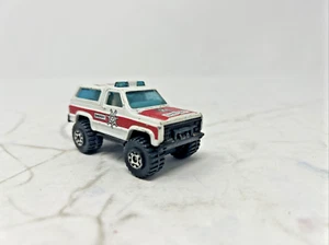 Vintage 1983 Matchbox Chevy Blazer 4x4 Sheriff SP-7 White Toy Truck Police VTG - Picture 1 of 10