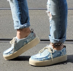 Colors of California Mokassin h. blau Jeans HC.Molly04 Damen Halbschuh Denim