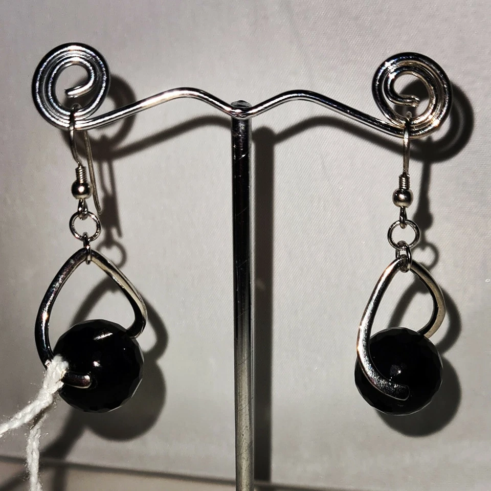 Orecchini in Onice e Argento 925  - Immagine 1 di 1