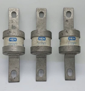 3 x MEM 315SF7 Industrial HRC Fuse Link 315Amp 415V 80kA 111mm BS88 - Picture 1 of 5