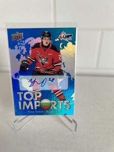 22-23 UD CHL Top Imports Auto #TI-17 Nino Tomov SP /25 DRUMMONDVILLE VOLTIGEURS