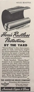 Anaconda Copper Electro-Sheet Flashing Vintage Print Ad 1946 - Bild 1 von 2