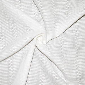 SEMI-SHEER Trellis Pattern WHITE 63"L x118" wide 2 LARGE REMNANTS Drapery Fabric - Picture 1 of 13