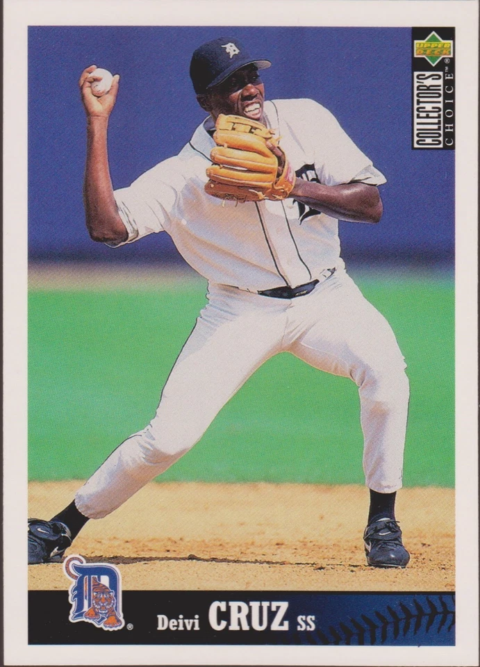 1997 Collector’s Choice #338 Deivi Cruz Detroit Tigers Baseball Card Rookie RC - Image 1 of 1