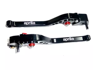 Aprilia TUONO 1100RR V4 2017-2024 LONG BLACK BRAKE & CLUTCH LEVERS ROAD TRACK - Picture 1 of 12
