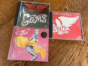 Lot Of 3 Aerosmith CDs   + Gems + Greatest Hits + Just Push Play + - Picture 1 of 6