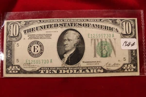 $10 FEDERAL RESERVE NOTE, SERIES OF 1928 B , RICHMOND FEDERAL RESERVE BANK - Picture 1 of 2