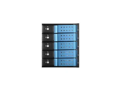 iStarUSA BPN-DE350HD-BLUE Trayless 3 x 5.25" to 5 x 3.5" 12Gb/s HDD Hot-swap Rac - Image 1 of 4