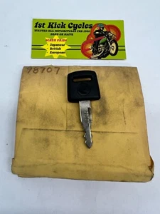 Llave de motocicleta vintage TEC Honda precortada de fábrica # 98707 OEM - Imagen 1 de 3