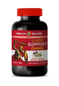 liver health - Liver Support Complex 1200mg - antioxidant herbs 1 Bottle - Picture 1 of 12