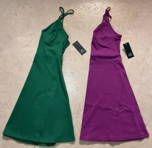 Lot Of 2 ✅ Wild Fable Women's Knitted Ribbed Sleeveless Skater Dress ✅ M ✅ NWT - Picture 1 of 23